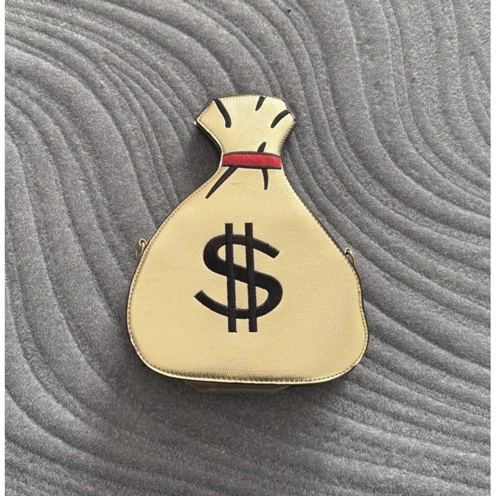 Bam Forever MONEY BAG PURSE 💰 💰 💰 Zip Closure Novelty NO Chain/strap